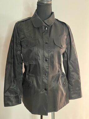 rag & bone Black Utility Jacket with Button-Front